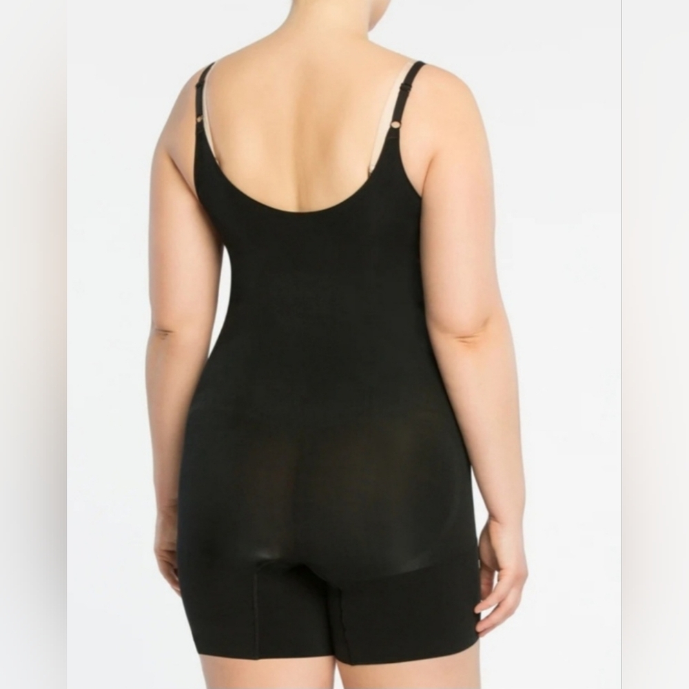 🌷SPANX Plus OnCore Open-Bust Mid-Thigh Black Shapewear Bodysuit size 2X🌸 - Picture 7 of 8